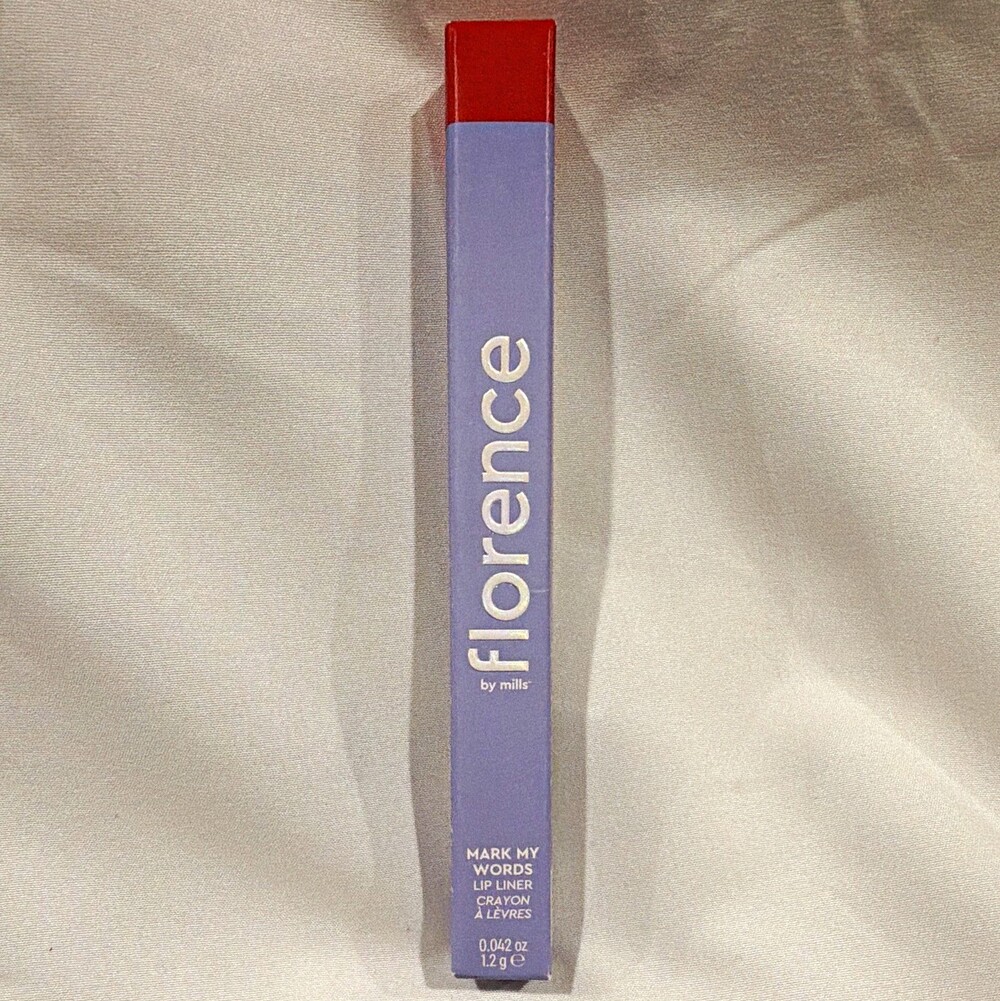 florence by mills Mark My Words Lip Liner Crayon Red Shade 0.04 oz